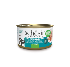 Schesir Complements Cat Wet Food In Jelly Can Tuna With Yellow Tail 70g